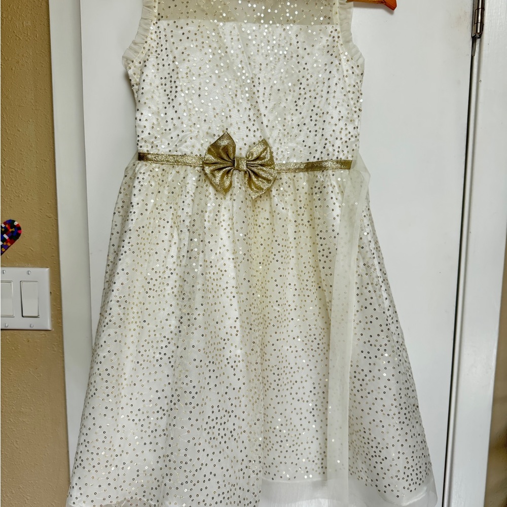 Jona Michelle Cream and White A-Line Sundress for Weddings